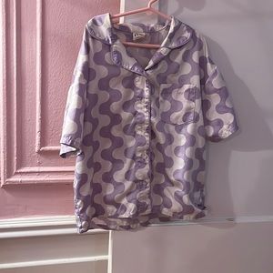 Girls Size XL art class Satin Pajama Set